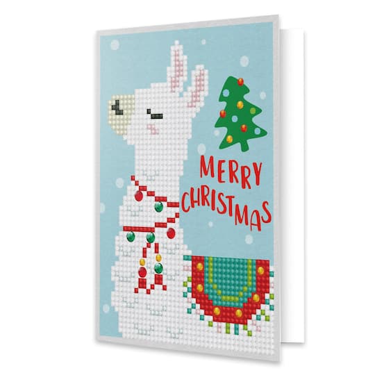 Diamond Dotz&#xAE; Merry Christmas Llama Diamond Painting Kit